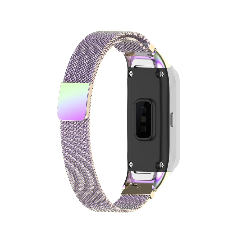 Магнитный ремешок для часов из нержавеющей стали для samsung Galaxy fit SM-R370 браслет металлический ремешок для часов регулируемый ремень