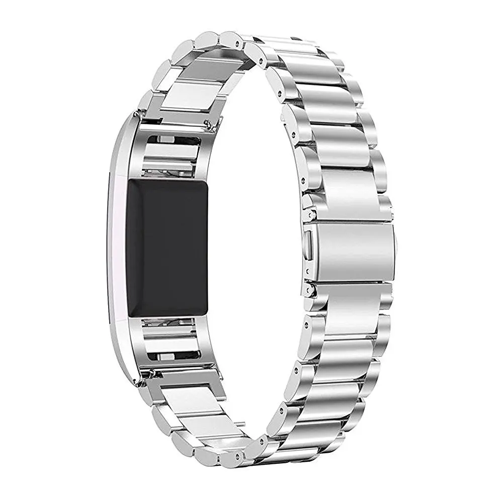 Joyozy, серебристый, розовый, порошковый, мужской, женский ремешок для fitbit charge2, часы из тонкой нержавеющей стали, совместимый для Fitbit Charge 2, часы