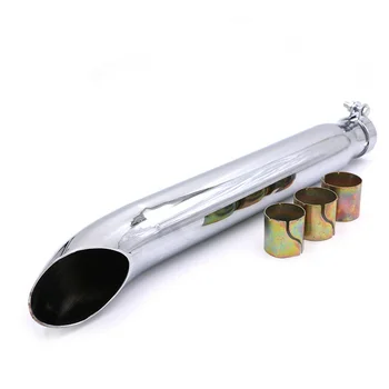 

Chrome Exhaust System Exhaust Silencer Muffler Pipe For Harley Bobbers Choppers