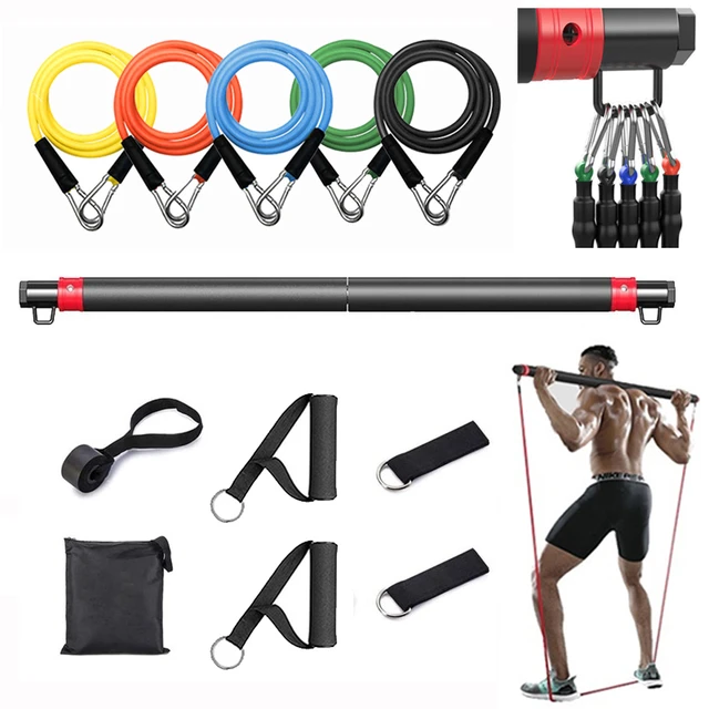 Bandas Elasticas Musculacion Fitness, Set de Bandas de Resistencia con 5  Tubos de Látex, Gomas Elasticas Fitness para Yoga, Pilates, Estiramientos,  Gimnasio en Casa, Glúteos Ejercicios - AliExpress