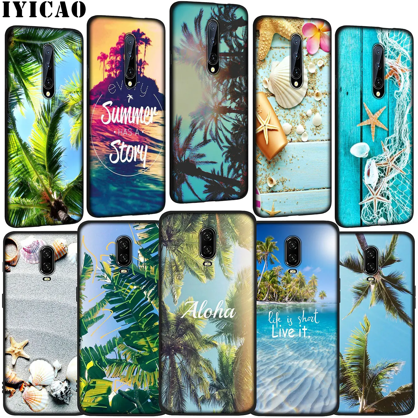 IYICAO летний Мягкий силиконовый чехол для телефона из ТПУ OnePlus 7T 7 Pro 6T 6 5T 5 One Plus 7Pro |