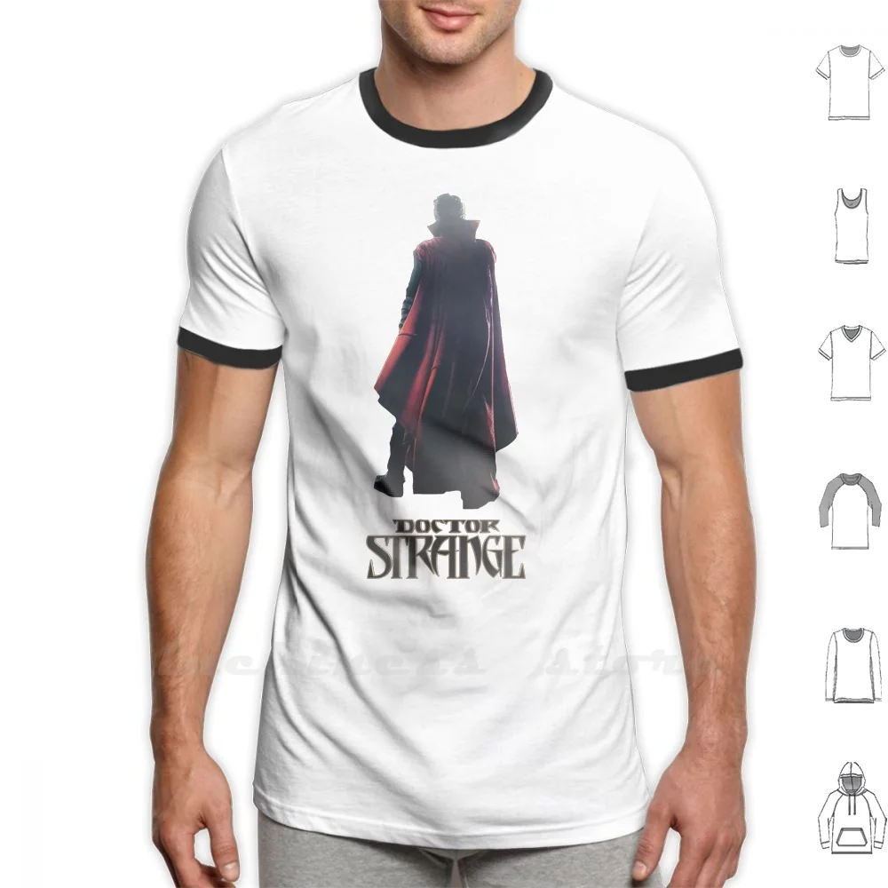 Strana Maglietta 100% Cotone Fai Da Te S-6Xl Comic Movie Benedetto Stephen Strange Dr Witch Sanctum Sanctorum Cape Red