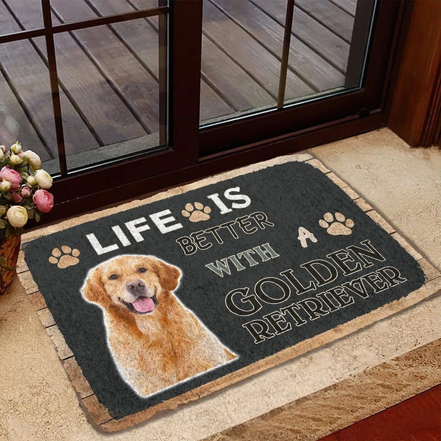 Golden Retriever Doormat, Golden Retriever Carpet