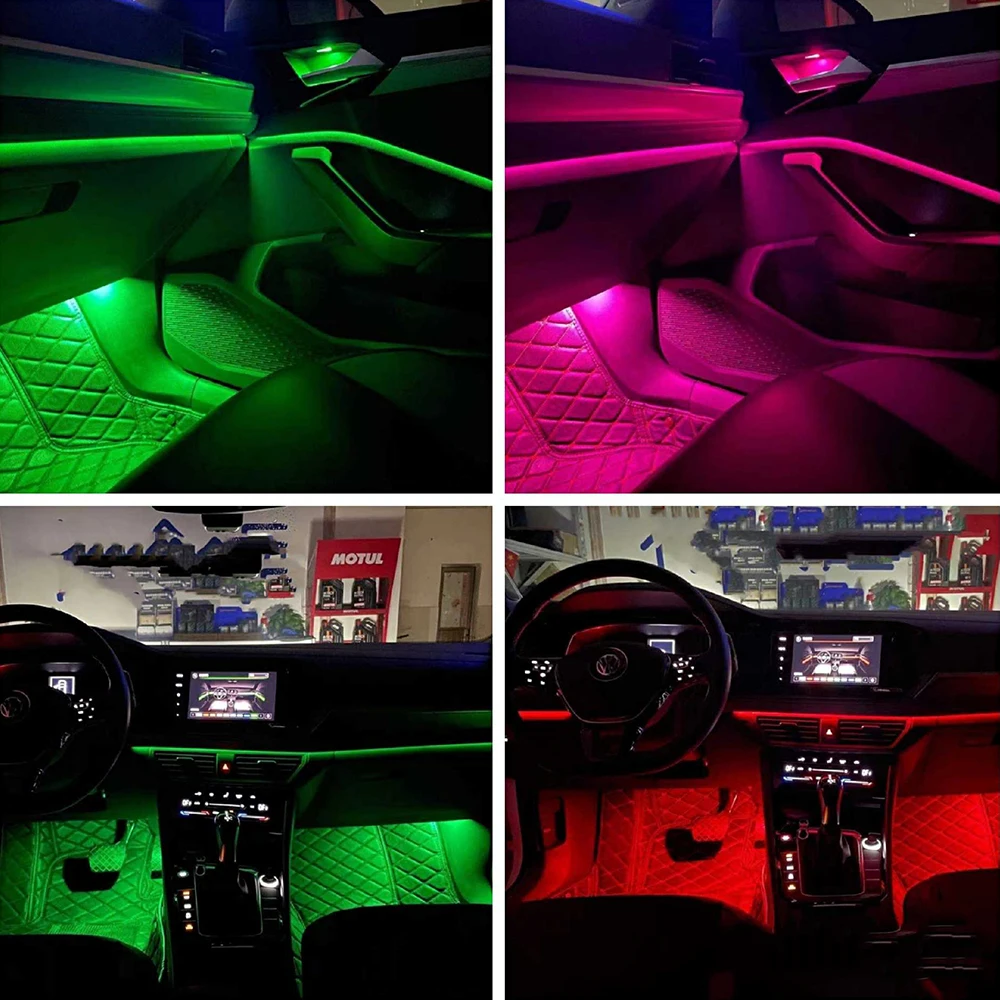 Multicolor Fußraum licht 30 farben Fußraum Licht Für VW MQB Passat B8 Golf  7 MK7 7,5 Tiguan MK2 Jetta - AliExpress