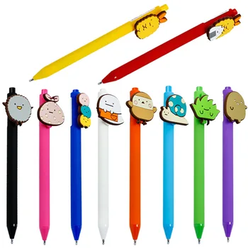 

24PCS Candy Color Pen Stick Color Gel Pens Watercolor Pen Hand Account Stationery Student Cartoon Pen