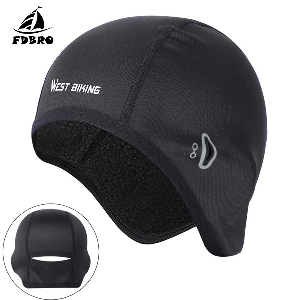 FDBRO Outdoor Sport Balaclava Skiing Snowboard Running Helmet Liner Cap Winter Cycling Caps Windproof Warm Fleece Bike Hat