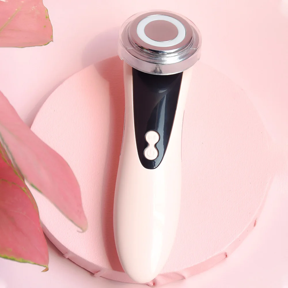 Neck Face Massager EMS Facial Massager Sonic Vibration Ion LED Photon Anti Aging Rejuvenation Lifting Tighten Face Eye Skin Care Beauty