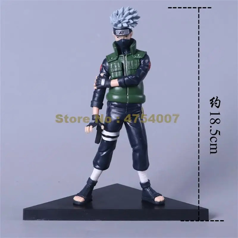 

anime naruto shippuden kakashi standing posture action figure puppets collection model pvc 18cm Toy