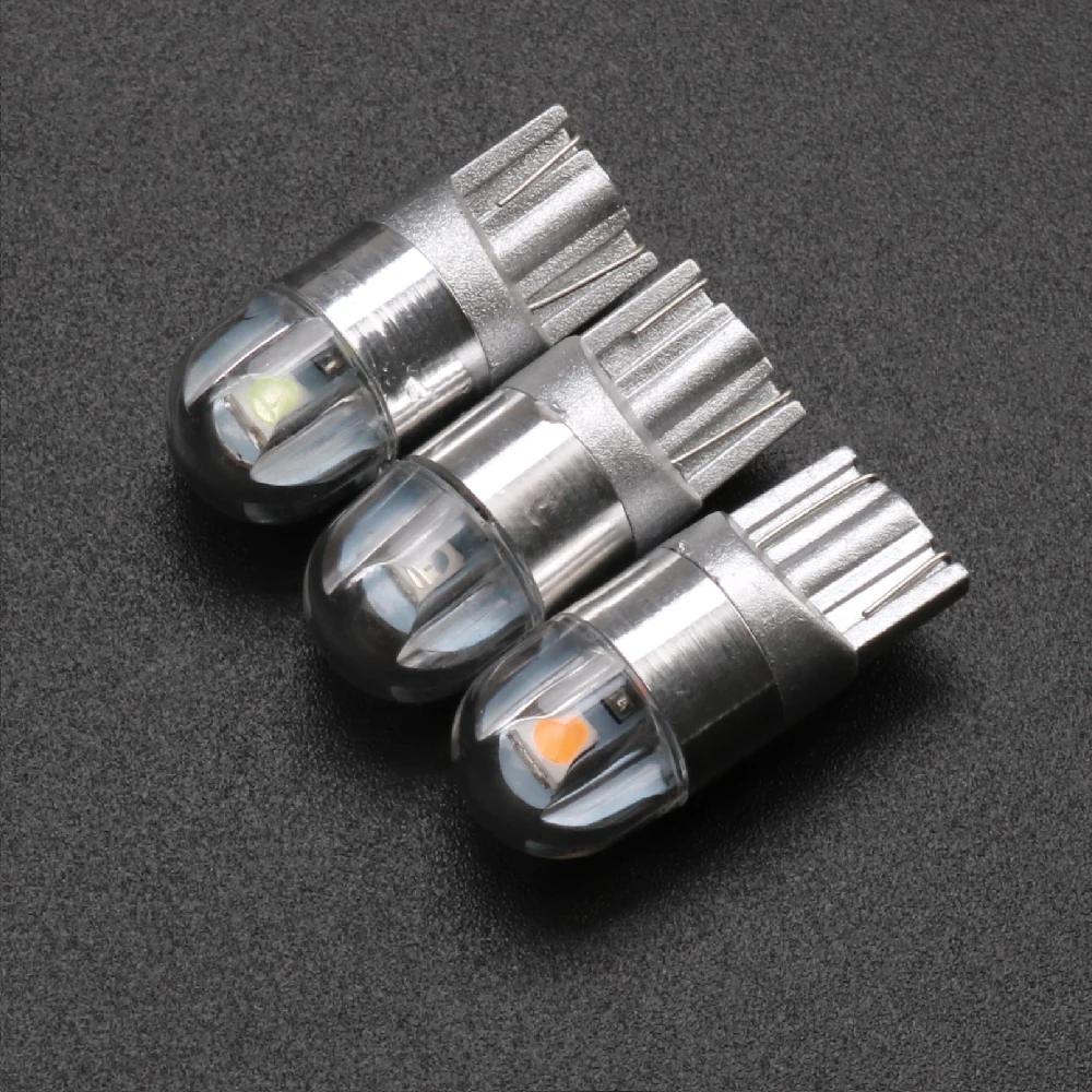 

2 Pcs Aluminium 12V W5W T10 194 LED 3030 2SMD Replacement Reverse Instrument Panel Lamp White Blue Bulbs For Clearance Lights