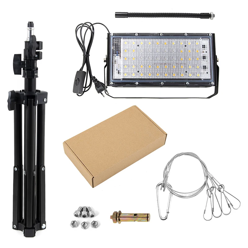 Indoor Grow Light With Stand 800W Phytolamp For Plants 3500K 5500K Phyto Lamp For Plant Home Full Spectrum Growing Light Tripod