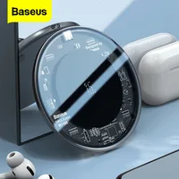Baseus 15w qi carregador sem fio para iphone 13 12 11 pro max xs xr indução rápida almofada de carregamento sem fio para airpods xiaomi samsung