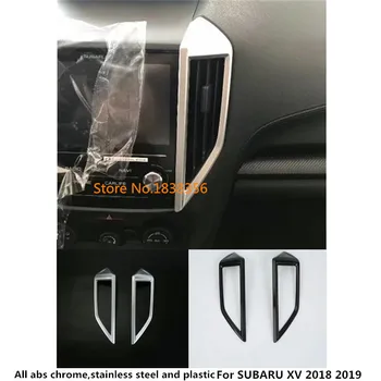 

For SUBARU XV 2018 2019 2020 Car Body Cover Garnish Detector Inner Front Bottom Air Conditioning Outlet Vent Trim Frame 2pcs