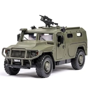 

1/32 Diecasts & Toy Vehicles Tirge-M Army Car Model With Sound&Light Collection Car Toys For Children Gift brinquedos