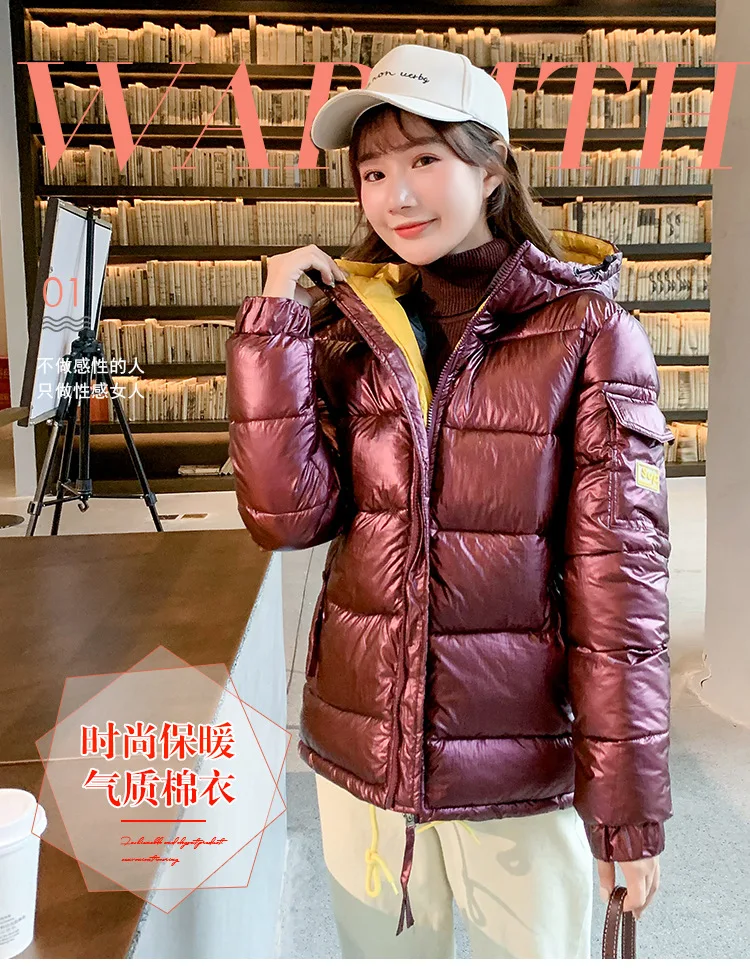 New Style down Jacket Cotton-padded Clothes Women's Korean-style Mixed Colors Fashion Casual Students Woman Cotton Dress Co