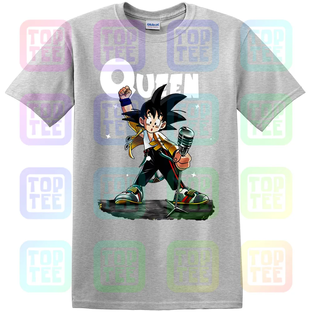 Фредди Меркури Queen сын футболка Goku забавные Сон Гоку Футболка короткий рукав