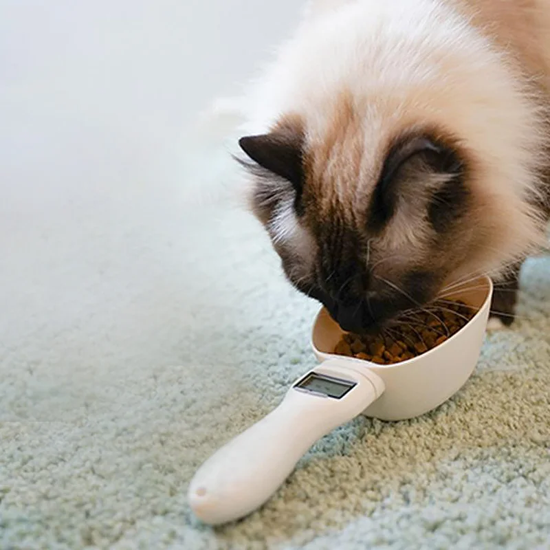 800 г весы для домашних животных чашка собак кошек ложка кормления миска