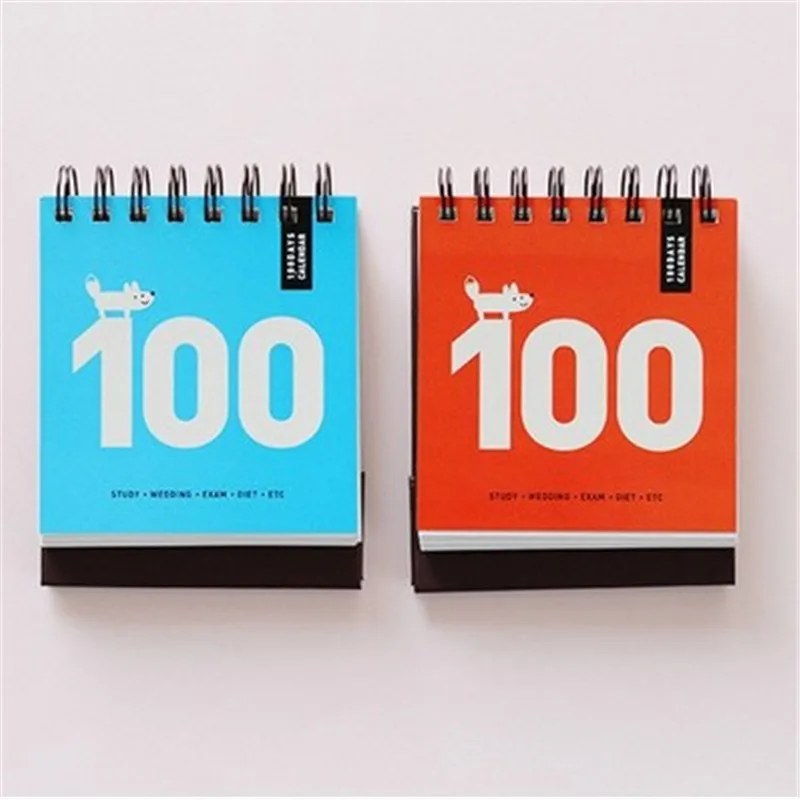 2019 новинка 100-дневная записная книжка с календарем, ежедневной записной книгой для дома, офиса, школы, Подарочная записная книжка