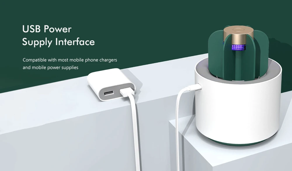 Home Plant Shape Quiet USB LED Mosquito Light Anti-mosquito Lamp from Xiaomi youpin
