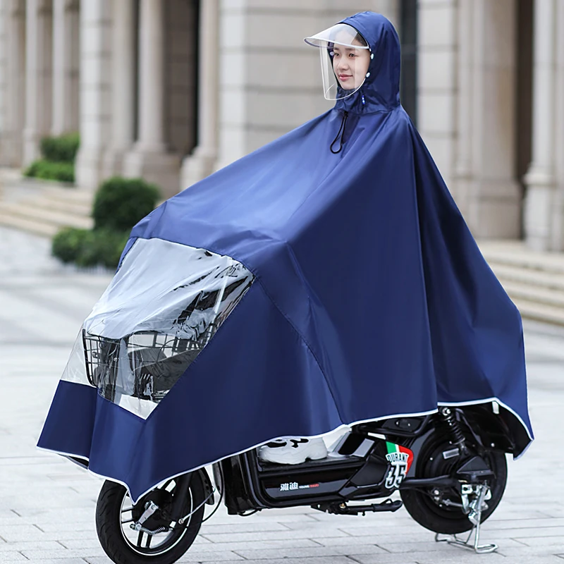 Мотоцикл непромокаемая одежда, длинное пальто для девочек однотонный плащ для мотоцикла водонепроницаемый плащ-пончо Для женщин высокое качество прозрачный дождевик 60yy1288
