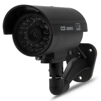 

AAAE Top-Dummy Surveillance Camera Bullet Camera with IR LEDs Fake Simulation CCTV Security Camera