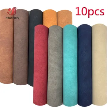 

10pcs A5 Soft Faux Suede SheepSkin PU Leatherette Fabric Waterproof Synthetic Sheet Sewing Sofa Car Bow DIY Earring Material