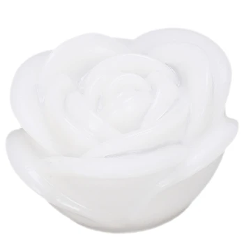 

LBER 7 Color Romantic Changing LED Floating Rose Flower Candle Night Light