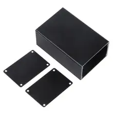 Черный 100x76x35 мм Коррозионностойкий алюминиевый корпус чехол электронный DIY проект коробка