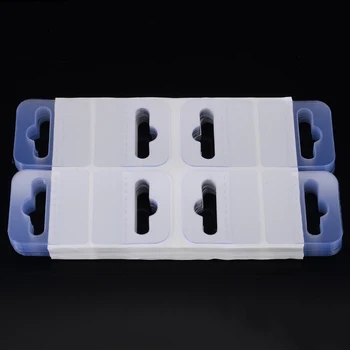 

200pcs 4.5*4cm PVC Slot Hole Adhesive Hang Tabs Tags Hook For Store Retail Display Self-adhesive Merchandising Hang Tabs