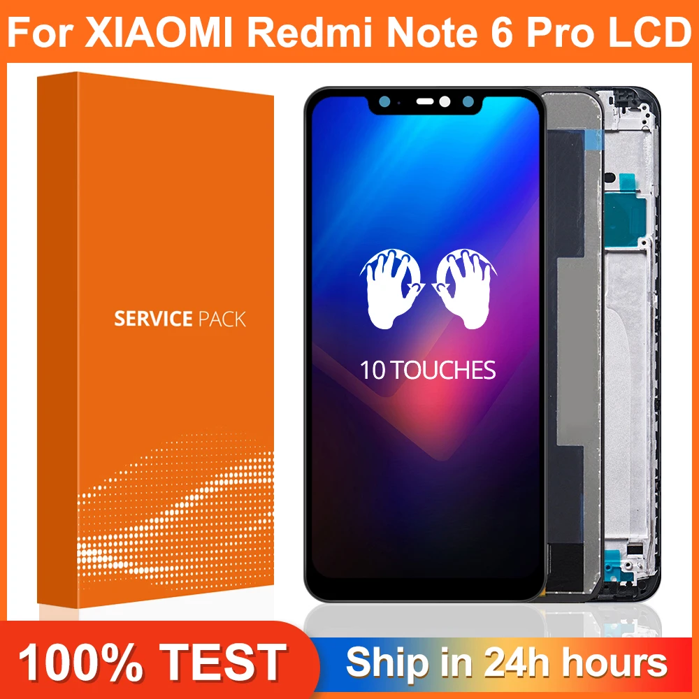 AAA Quality for Xiaomi Redmi Note 6 Pro LCD Display with Frame Touch Screen Digitizer LCD For Redmi Note6 Pro Assembly|Mobile Phone LCD Screens| - AliExpress