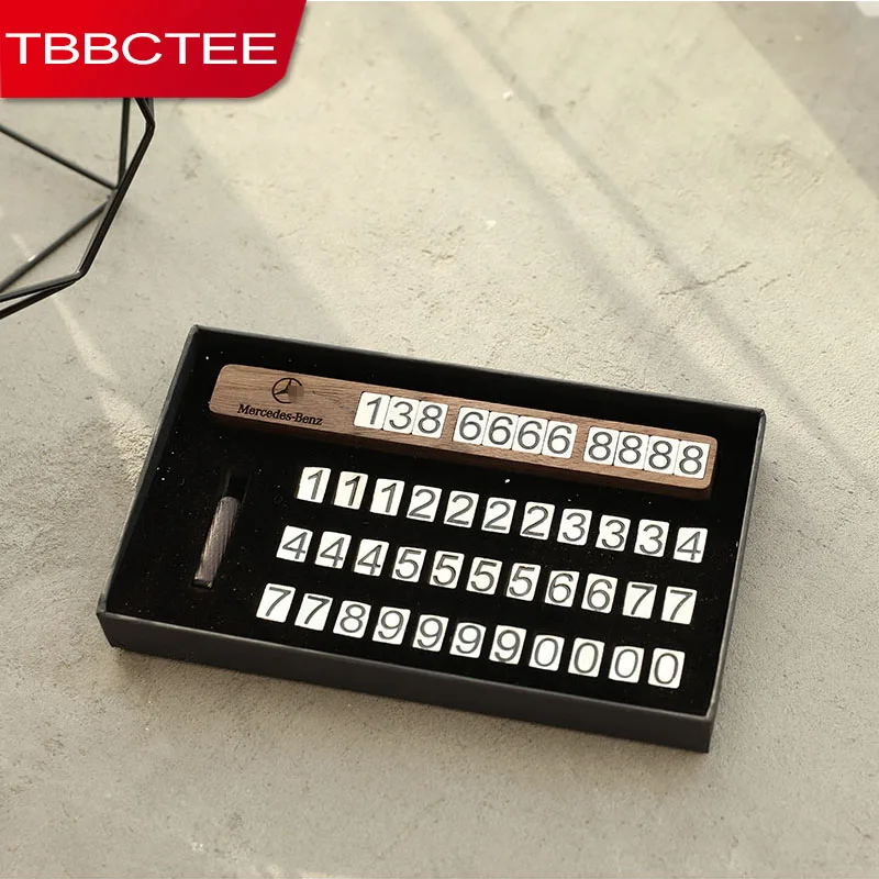 TBBCTEE Автомобильная Временная парковочная карта телефонная карточка люминисцентный Ночной свет пластина номер телефона автомобильный парк стоп автомобиль