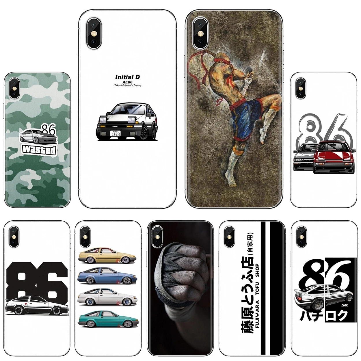 Мягкие чехлы из ТПУ для ZTE Blade A910 A610 A530 A510 Oneplus One plus 3T 5T 6T 6 7T Pro Initial D AE86 Muay Thai Ripple |