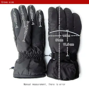 

3 Control Level Battery Electric Black Heating Glove Warm Gloves Ski Gloves Heated Hand Waterproof Outdoor Sport