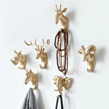 

Animal Hook Wall-Mounted Home Decoration Coat Rack Creative Keychain Wall Wall Butler Strong Viscose Seamless Retainer Hook