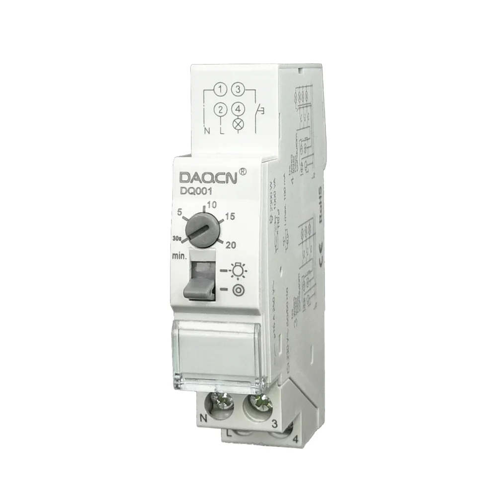 Beautiful staircase time lag switch timer light delay relay 230V 16A 10 minutes range for corridor Lighting Controls | Инструменты