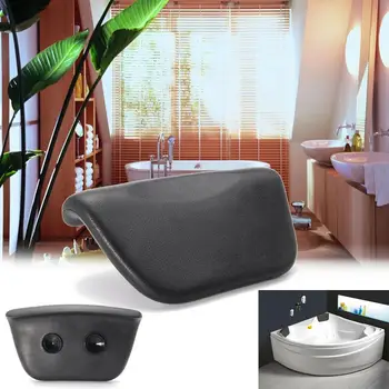

1 Pc PU Comfortable Bath Pillow Non-slip Suction Cups Waterproof Thickened SPA Bathtub Bath Pillow Neck Back Cushion Pad