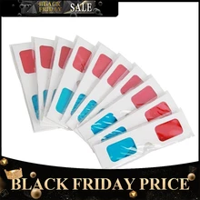 BEESCLOVER 10 шт./лот универсальная бумага анаглиф 3D стекло es бумага 3D стекло es вид анаглиф красный/синий 3D стекло для кино видео EF R20