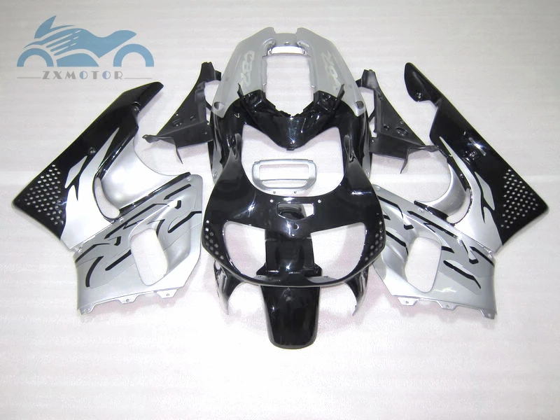 Серебряный черный обтекатель комплект Подходит для Honda CBR900RR893 1996 1997 CBR 900RR893 96 97 рынок запчастей АБС пластик обтекатель наборы частей BV15