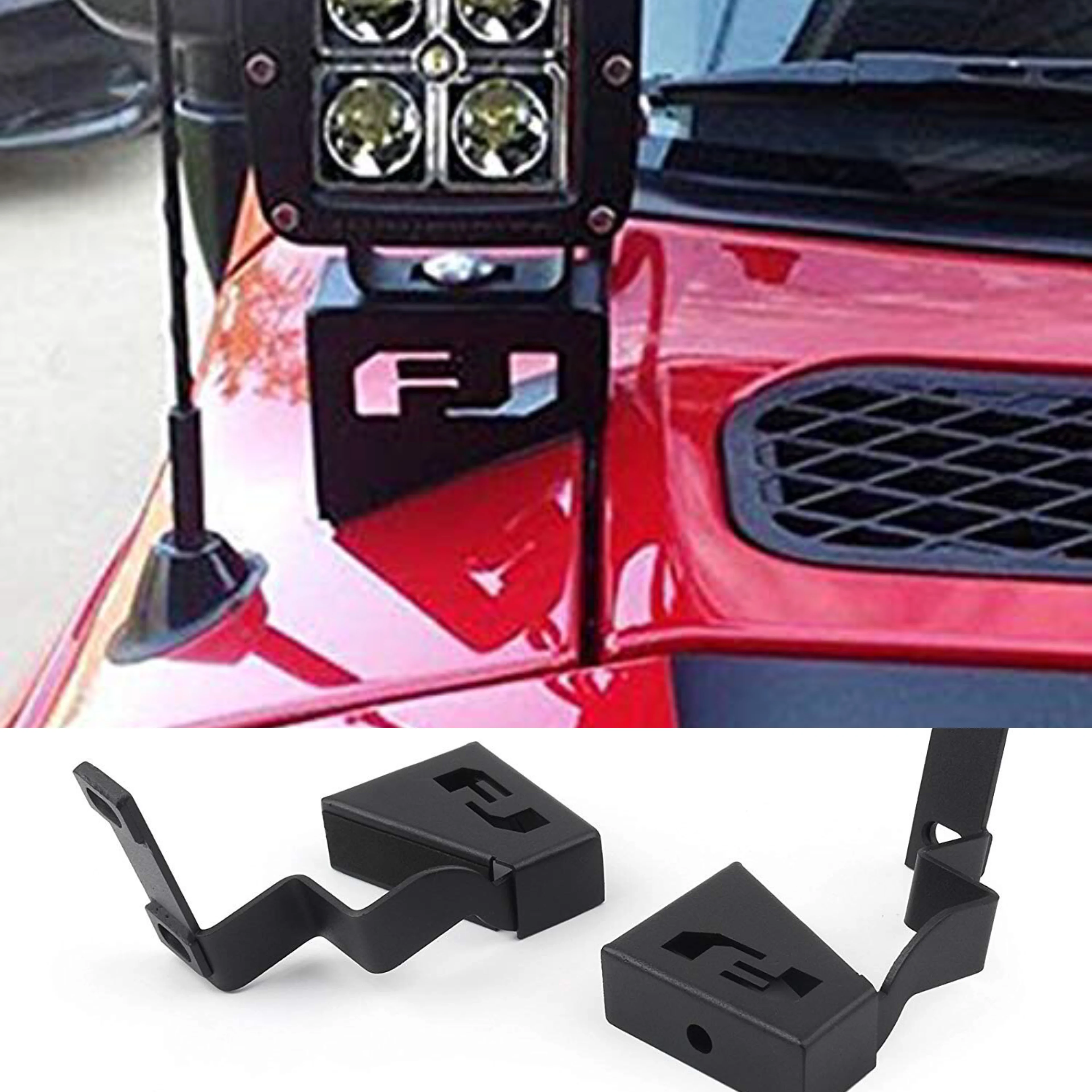 

Car Cubic Spot Beam Led Front Cowl Light Kit With Windshield Pillar Steel Mounting Brackets For Toyota Fj Cruiser 2007-2016