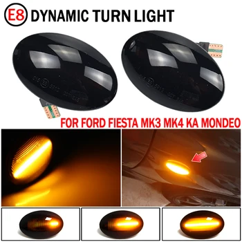 

For Ford Fiesta MK3 MK4 KA Mondeo Transit Tourneo LED Dynamic Turn Signal Light Flowing Water Side Marker Blinker Flashing Light