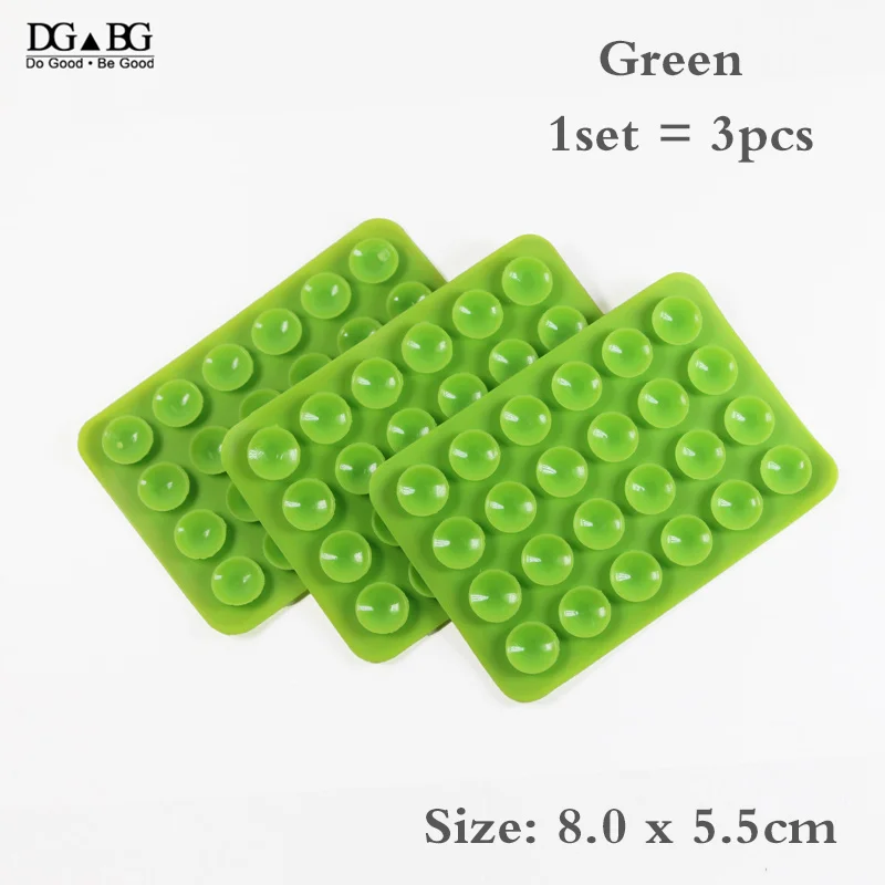 green 4x6 DIY силиконовый резиновый коврик на присосках 3 м стикер высокого качества присоска для VR Mobile MP4 gps Аксессуары - Color: green 4x6