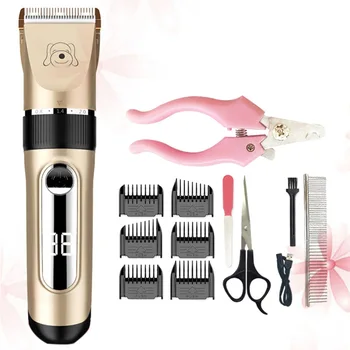 

1 Set of Portative Professional Electrical Durable Rechargeable Pet Hair Trimmer Grooming Kit for Dogs Pets Home