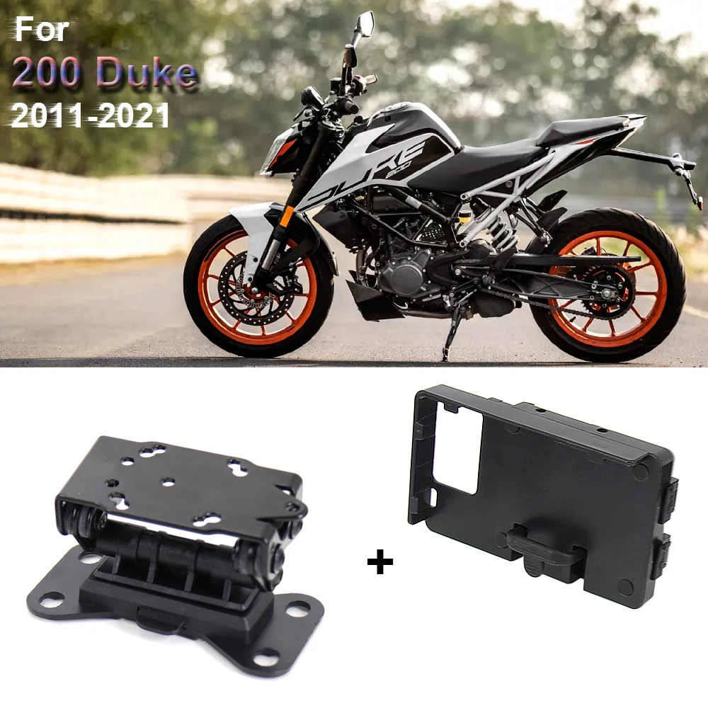 For 200 Duke 2011-2021 NEW Motorcycle Accessories Black Mobile Phone Holder GPS Stand Bracket 2020 2019 2018 2012 2013 motorcycle front axle slider wheel crash pads protector for duke790 duke 790 2017 2021 duke890 duke 890 2020 2021 superduke1290