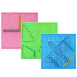 Двухсторонний Peg Geoboard резиновый галстук графика обучения детей обучающая игрушка подарок Дети Математика Новый