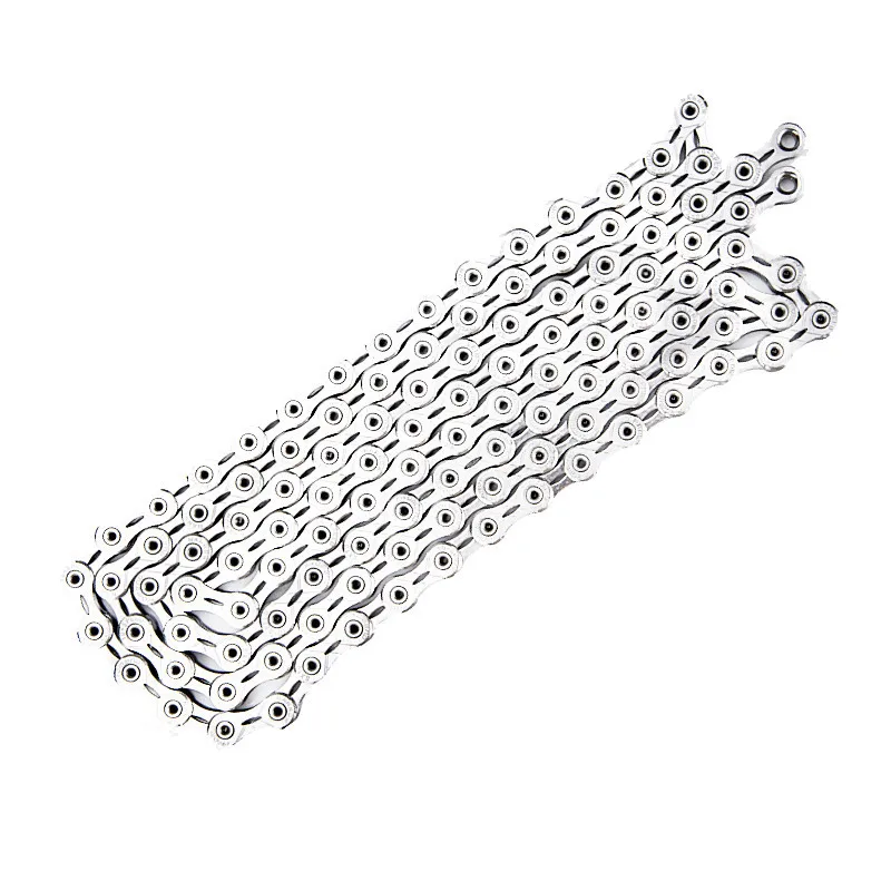 CN- S10-SL Sliver PROMEND велосипедная цепь полый волшебный карабин 10 скоростной горный велосипед цепь из нержавеющей стали MTB дорожный велосипедная передача прочный - Цвет: CN- S10-SL Sliver