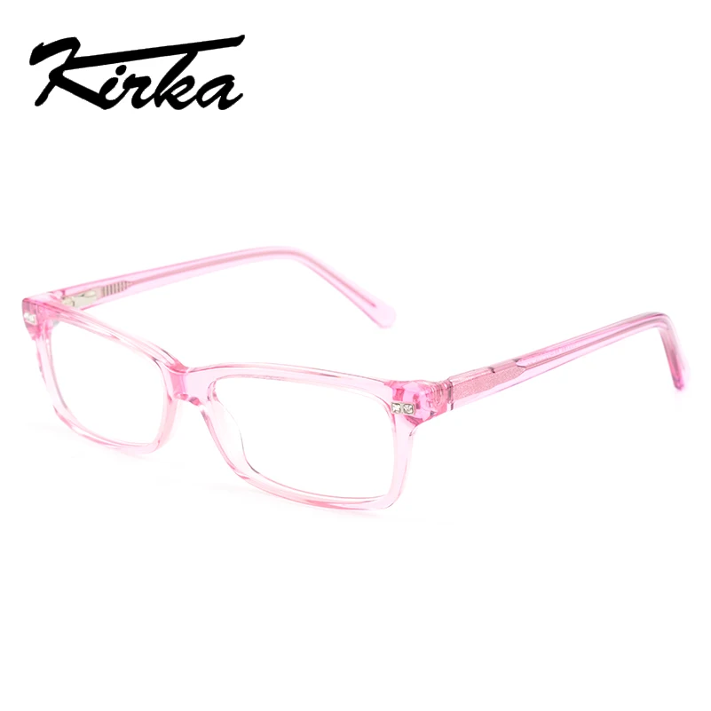 

Pink Eyewear Frames Pure Acetate Glasses Myopia Glasses Frames Women Clear Eyeglass Frames Spring Hinge Eyeglasses Optical