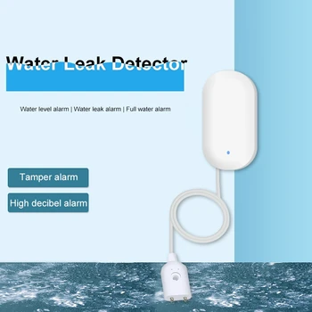 

New Arrival-Water Leakage Alarm Detector Independent Water Leak Sensor Smart App Notification Overflow Security Alarm Accessorie