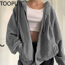 baggy zip up hoodie