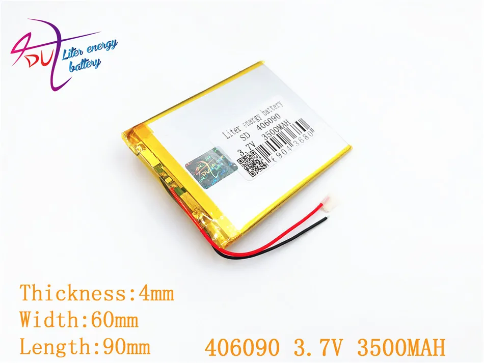 386090 406090 3 7 v 3500mah литровый аккумулятор литий полимерный с доской для планшета V3000hd