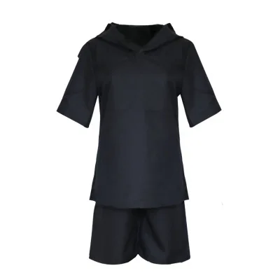2 pcs outter Аниме Токийский Гуль хайсе Сасаки маскарадные костюмы Kaneki Кен цельное кожаное пальто+ брюки+ куртка+ шорты маска парик черная боевая униформа - Цвет: 2 pcs outter