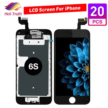

20 pcs Full Assembly LCD Display for iPhone 6S Touch Screen Digitizer Replacement with Home Button Front Camera Complete LCD